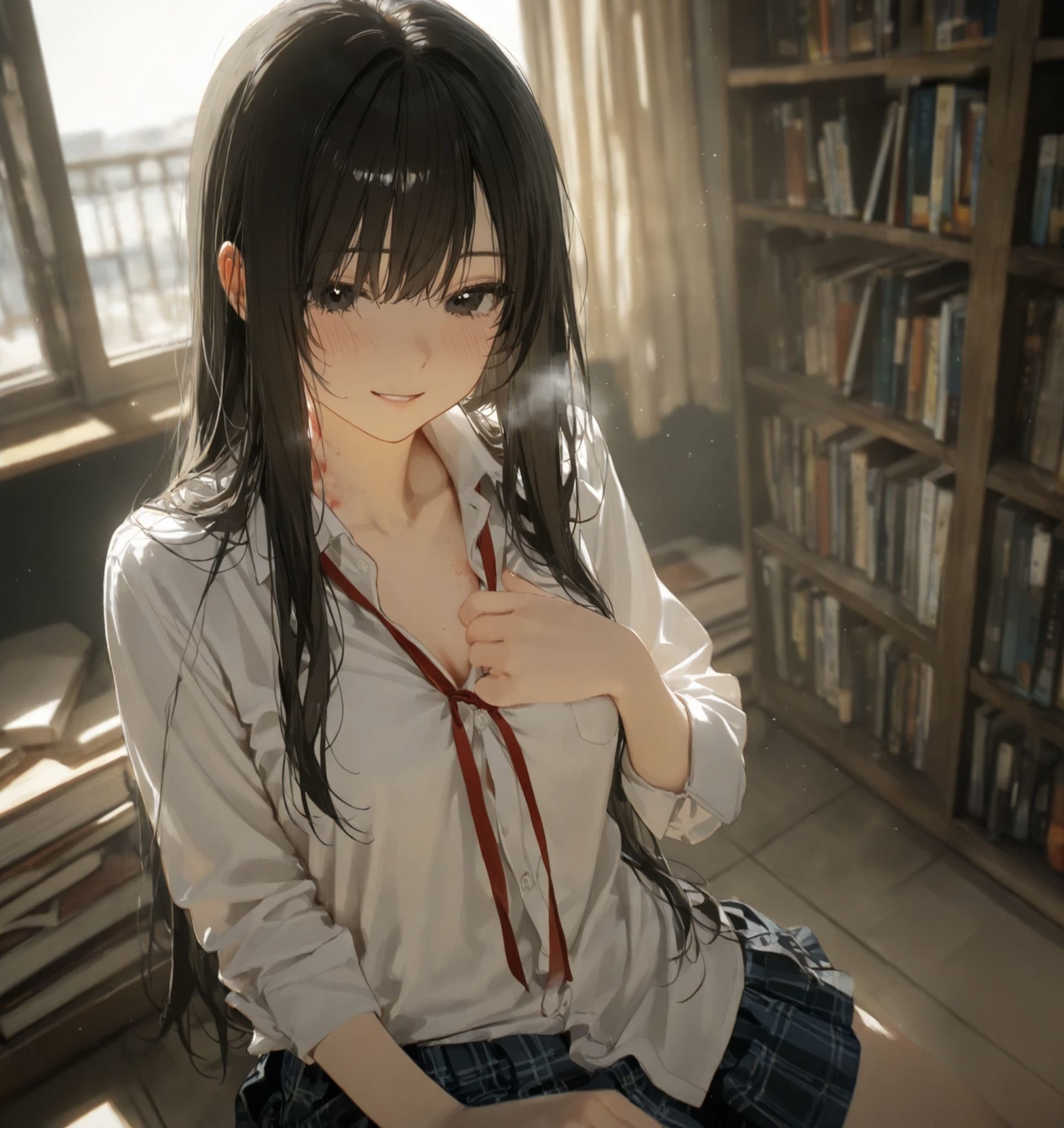 〜if:閉架書庫、彼女と綴るもう一つの初恋:ほどけないリボン〜春、想いをほどく彼女たち - サンプル画像 2