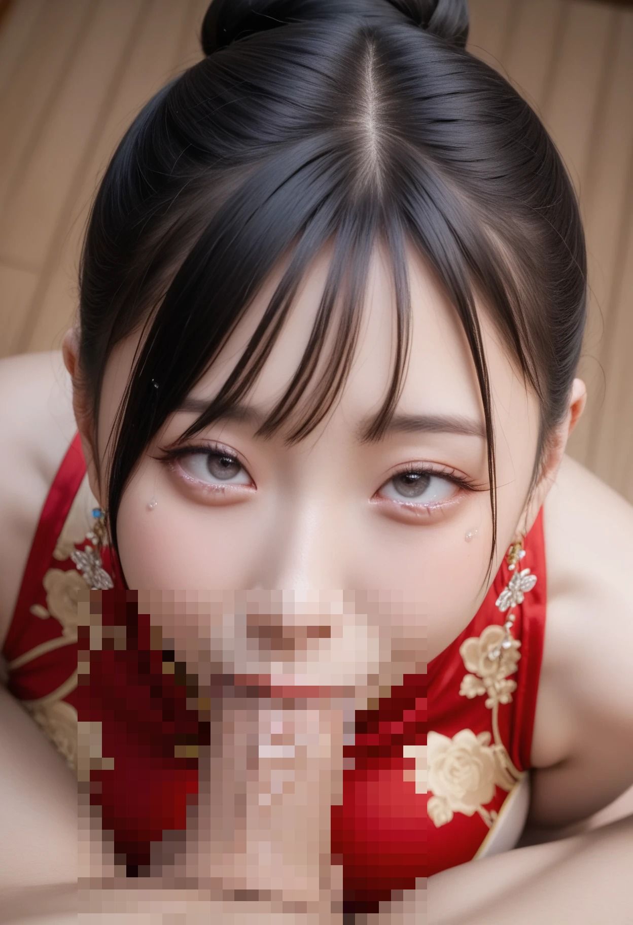 スリット全開チャイナの密着緊縛拘束  200枚完全収録 - サンプル画像 2