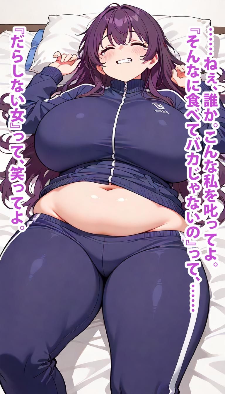 自堕落スパイラル 〜ジャージの隙間から溢れる幸せの肉塊？〜 - サンプル画像 4