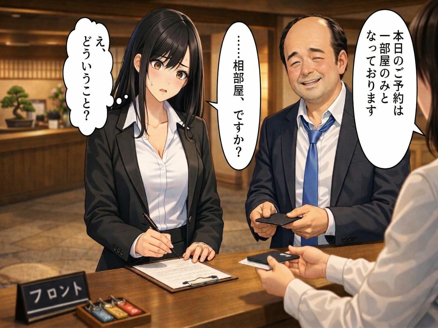 【導入OP・特典有】温泉旅館で上司に睡眠薬を盛られ犯●れ続けた人妻OLの睡眠姦 - サンプル画像 5