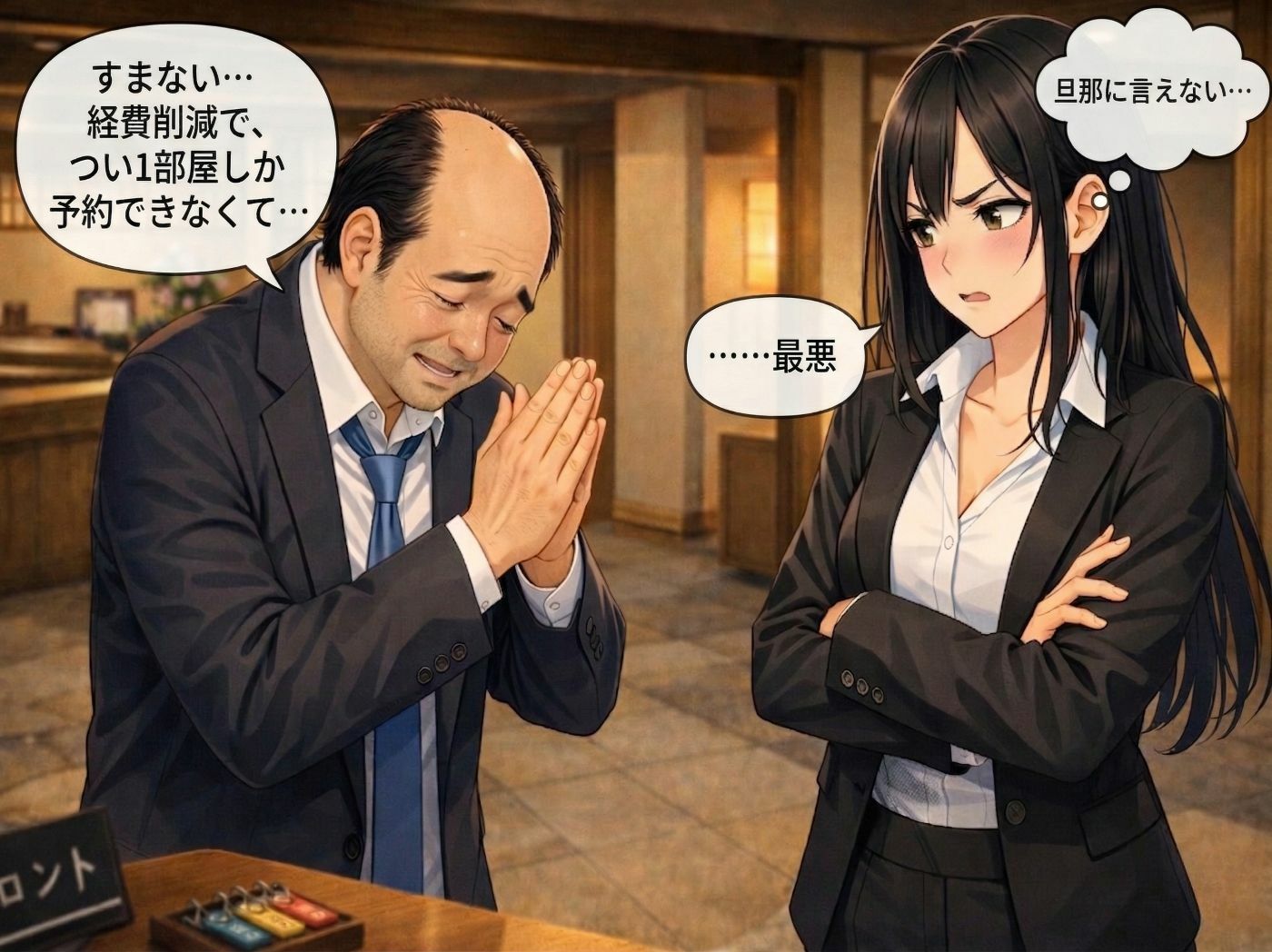 【導入OP・特典有】温泉旅館で上司に睡眠薬を盛られ犯●れ続けた人妻OLの睡眠姦 - サンプル画像 6