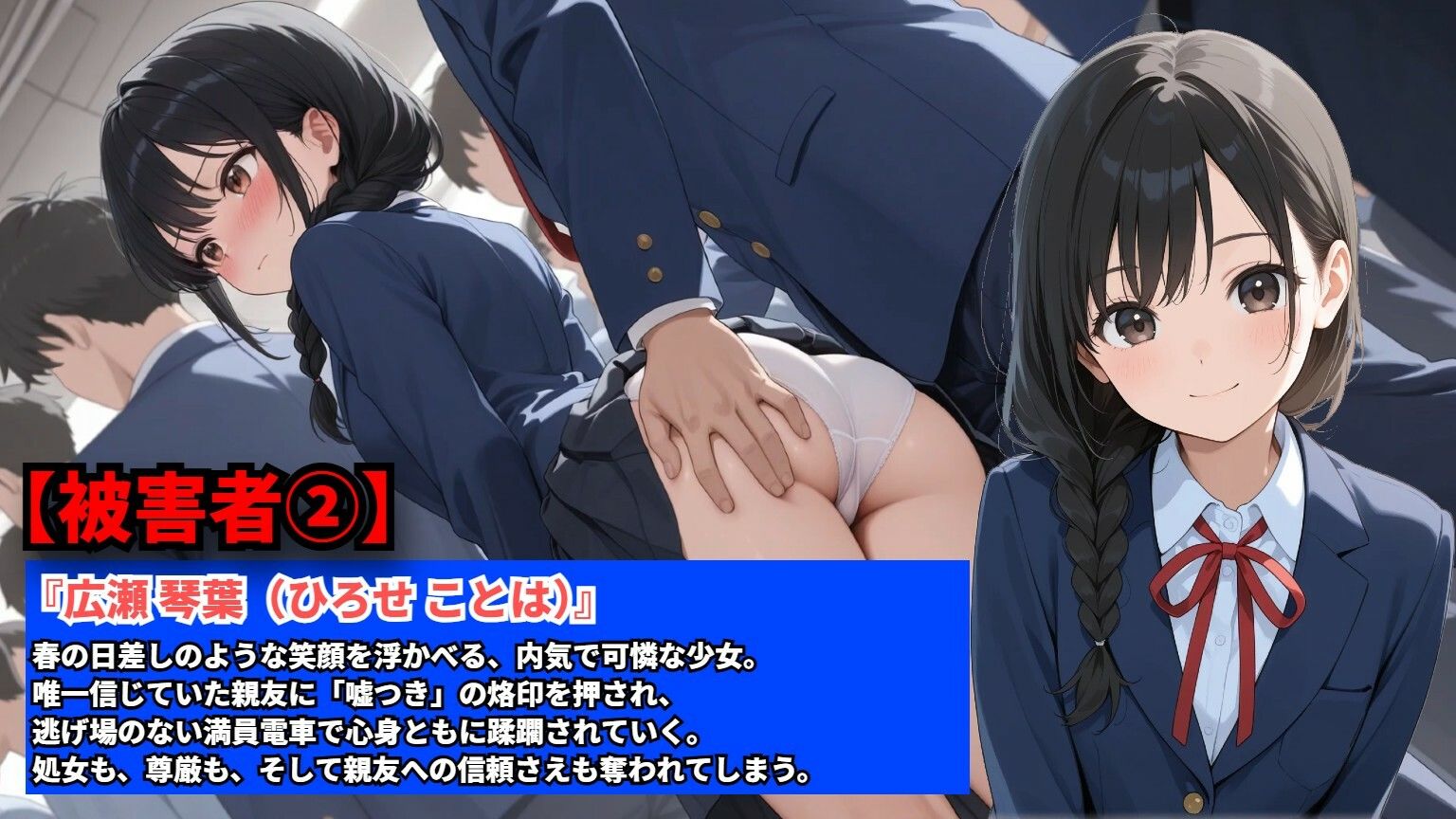 【羞恥体験告白】冤罪電車  助けてと叫んだその声が私と親友を壊していく - サンプル画像 2