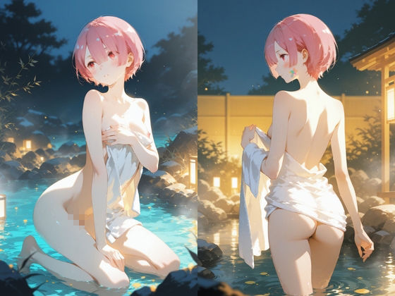 湯煙の誘惑 鬼族の巫女 ラ〇 ―欲望に染まる白夜― - サンプル画像 2
