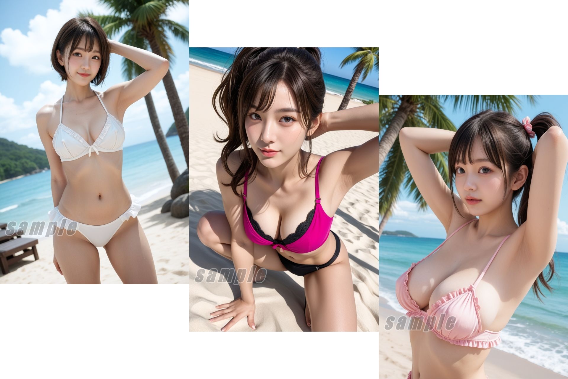 南国ビーチdeアイドル -超絶美少女たちのセクシーショット満載！画像＆動画DXセット- vol.2 - サンプル画像 2