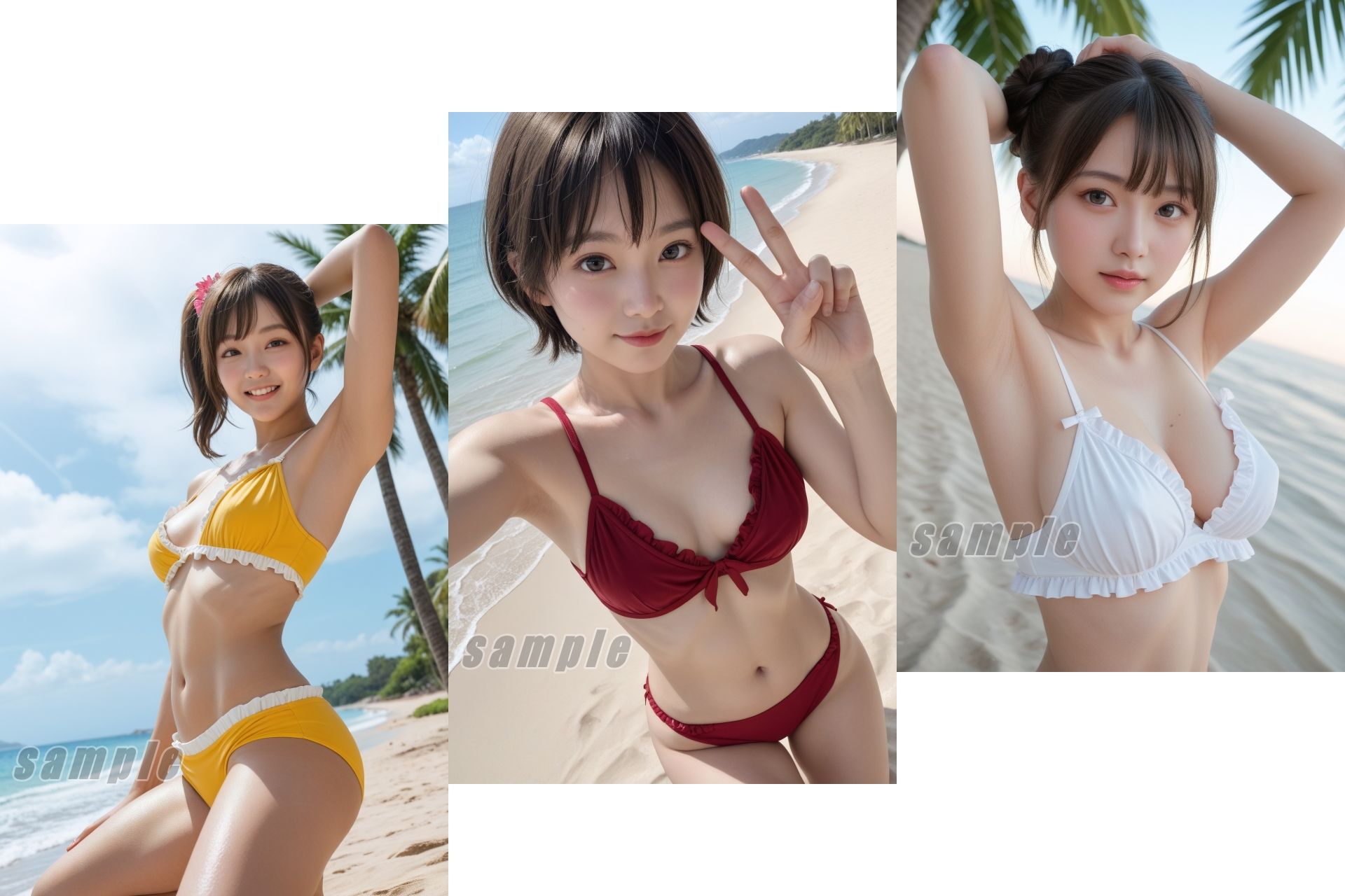 南国ビーチdeアイドル -超絶美少女たちのセクシーショット満載！画像＆動画DXセット- vol.2 - サンプル画像 3
