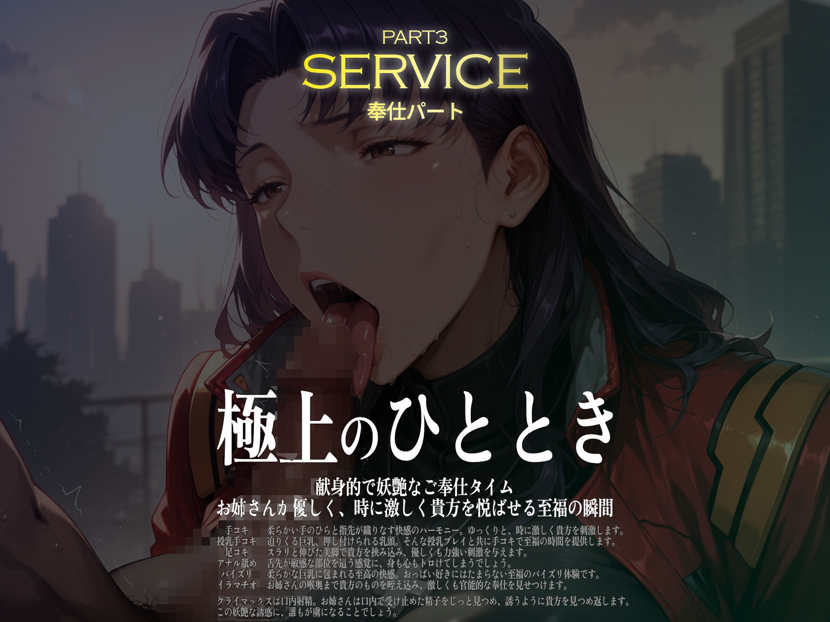 巨乳痴女同人CG集 エーテライト No.26 葛城ミサト - サンプル画像 4