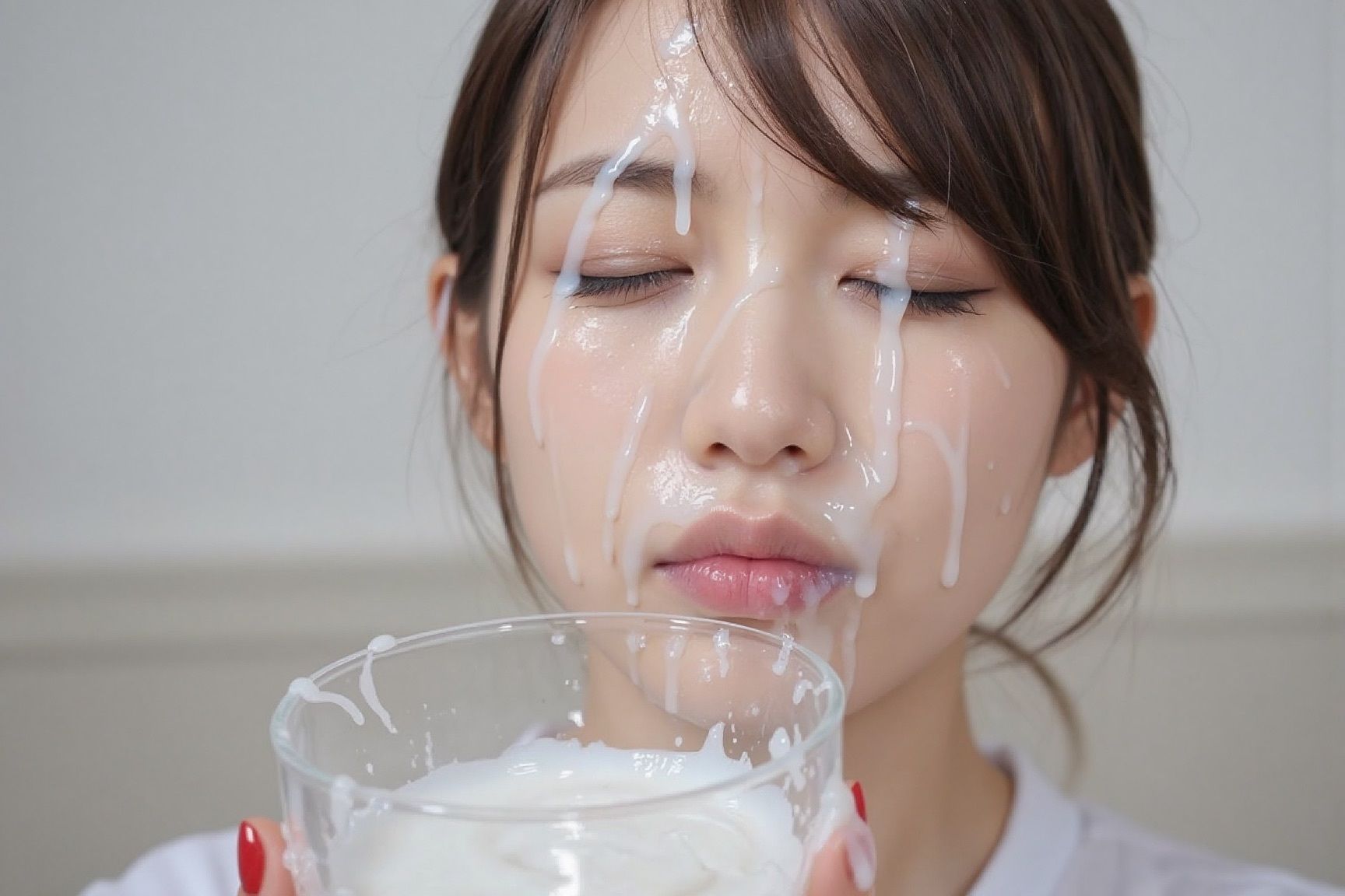 可愛いJKの顔面にひたすらザーメンぶっかけ！8 - サンプル画像 3