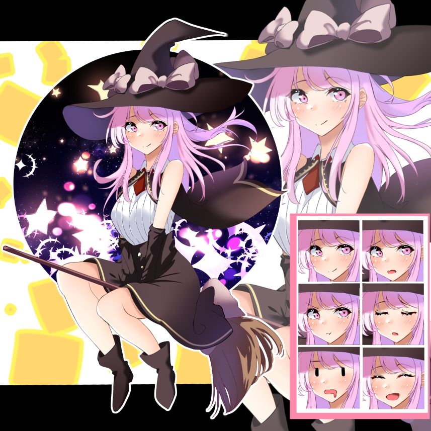 立ち絵素材  魔女の女の子 - サンプル画像 1