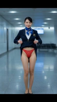 キャビンアテンダントさんのパンツ見せてもらったw - サンプル画像 4