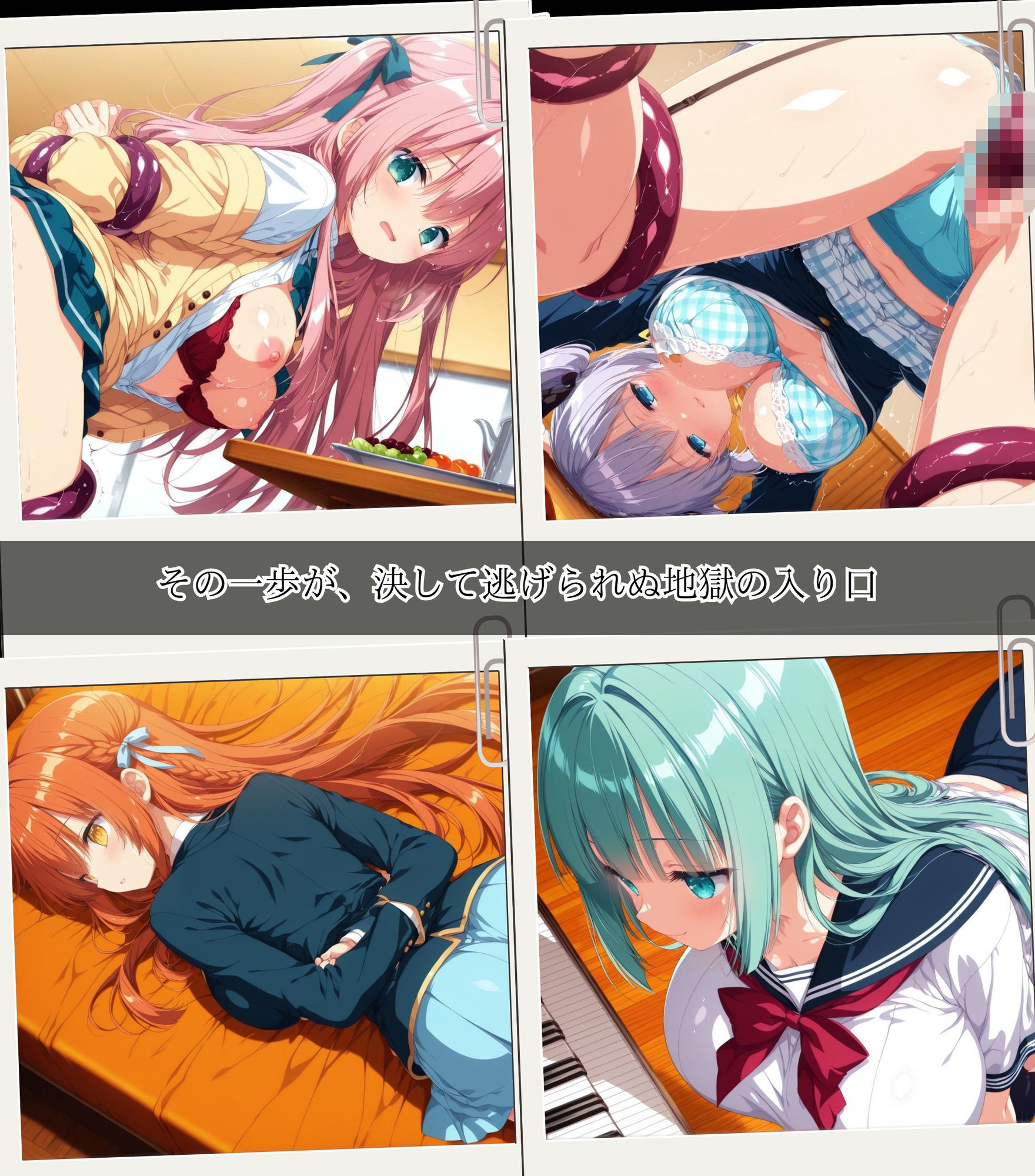 二度と戻れぬ快楽の穴 触手に堕ちた少女達 〜制服編〜 Vol.1 - サンプル画像 1