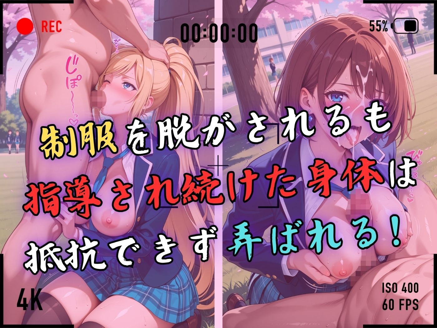 【4Kイラスト】1万3000人の生徒を抱いた校長による女子生徒への性指導（入学式編） - サンプル画像 5