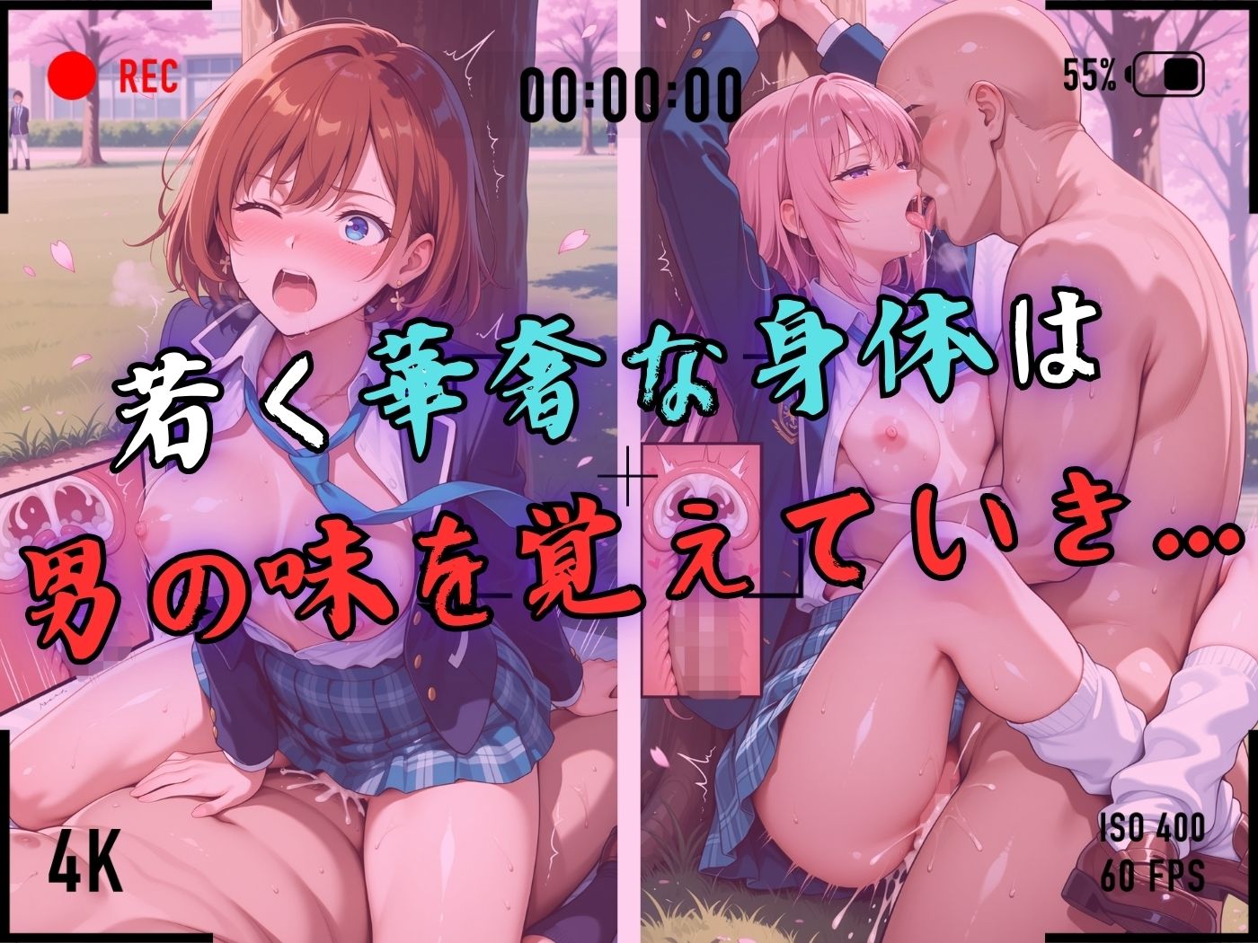 【4Kイラスト】1万3000人の生徒を抱いた校長による女子生徒への性指導（入学式編） - サンプル画像 7