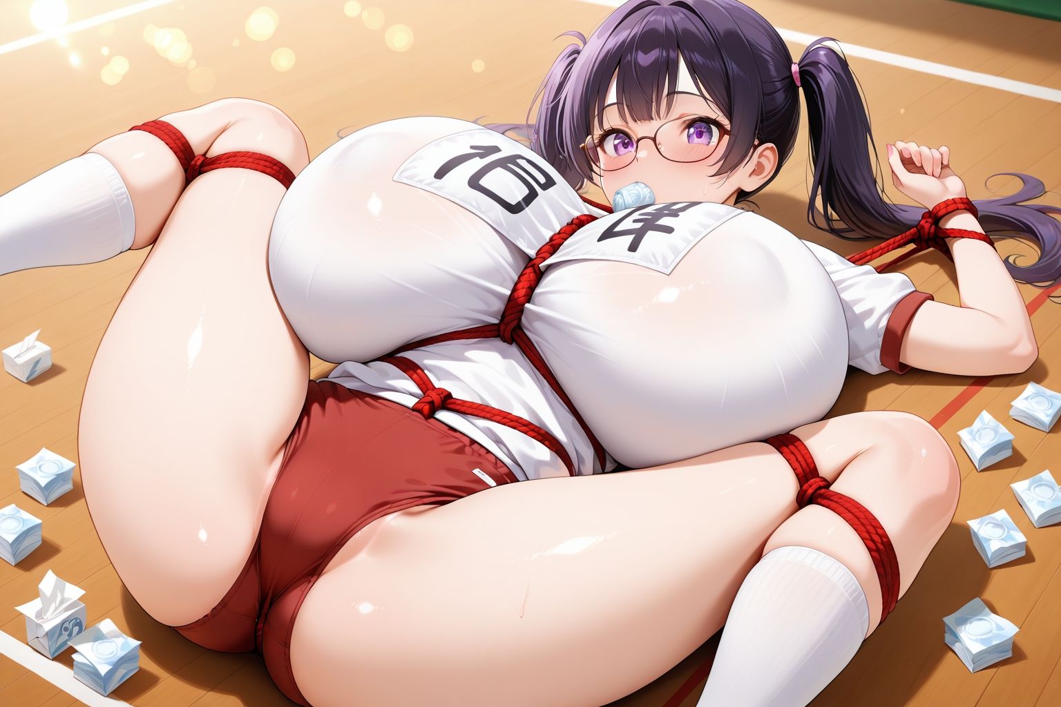 夢見る乙女の調教コレクション3〜体操服編6・爆乳緊縛編 - サンプル画像 1