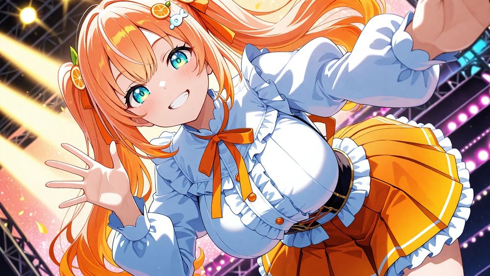 爆乳アイドルが秘密の副業で衣装のままハメ撮り受精【4K】【400枚】 - サンプル画像 2