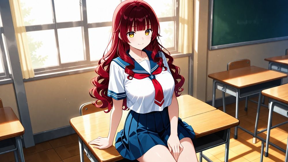 【4K】清楚な白スク水姉妹が部室で若手コーチの精液を争奪する孕ませ交尾 - サンプル画像 2