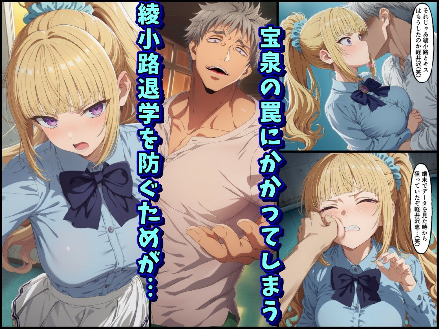 宝泉の暴力に屈するよう実ヒロイン達  宝泉に犯●れる七瀬翼篇  軽井沢恵  堀北鈴音  ようこそ実力至上主義の教室へ - サンプル画像 5