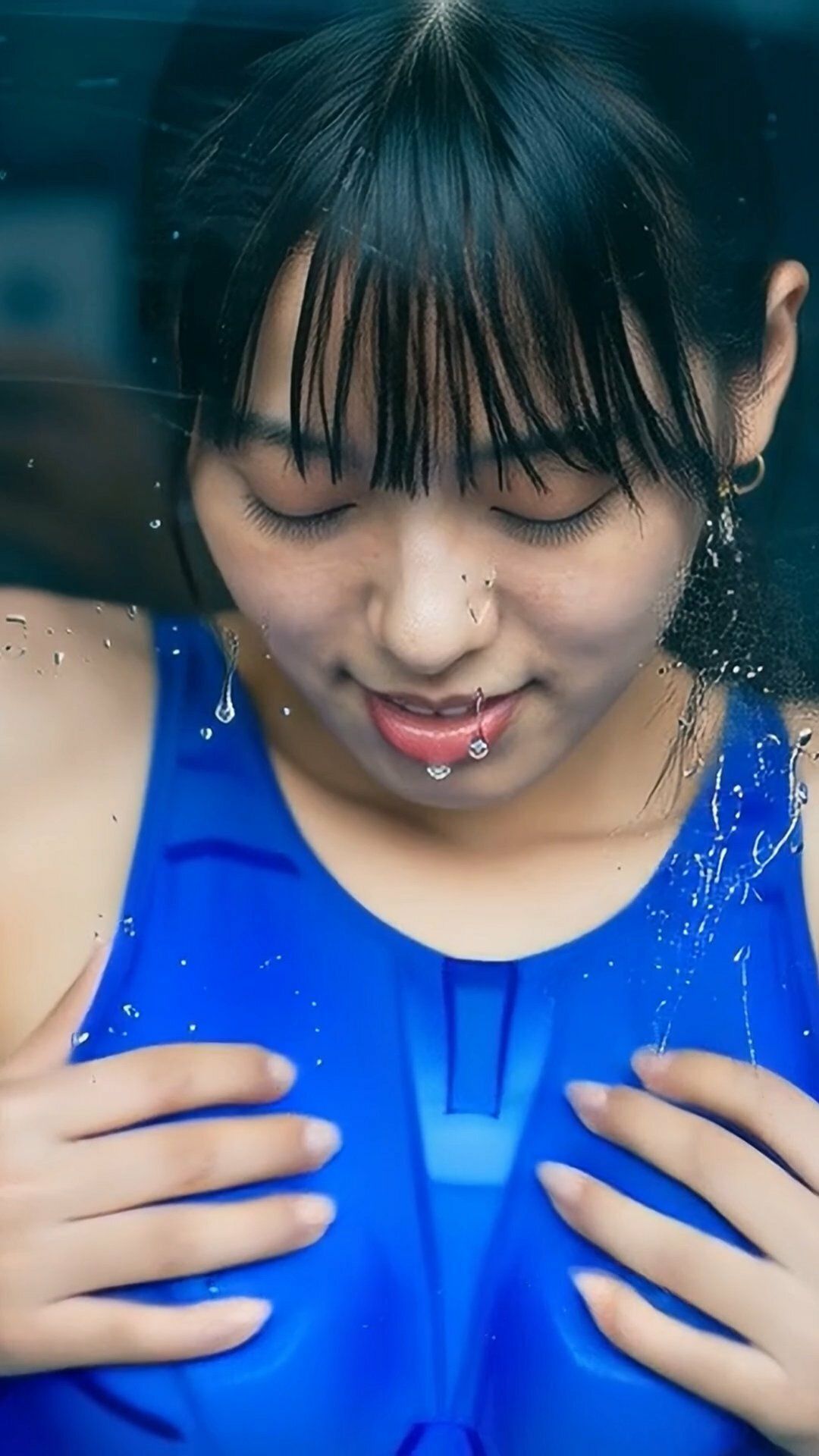 舌フェチ4 AI 水着女子 - サンプル画像 3