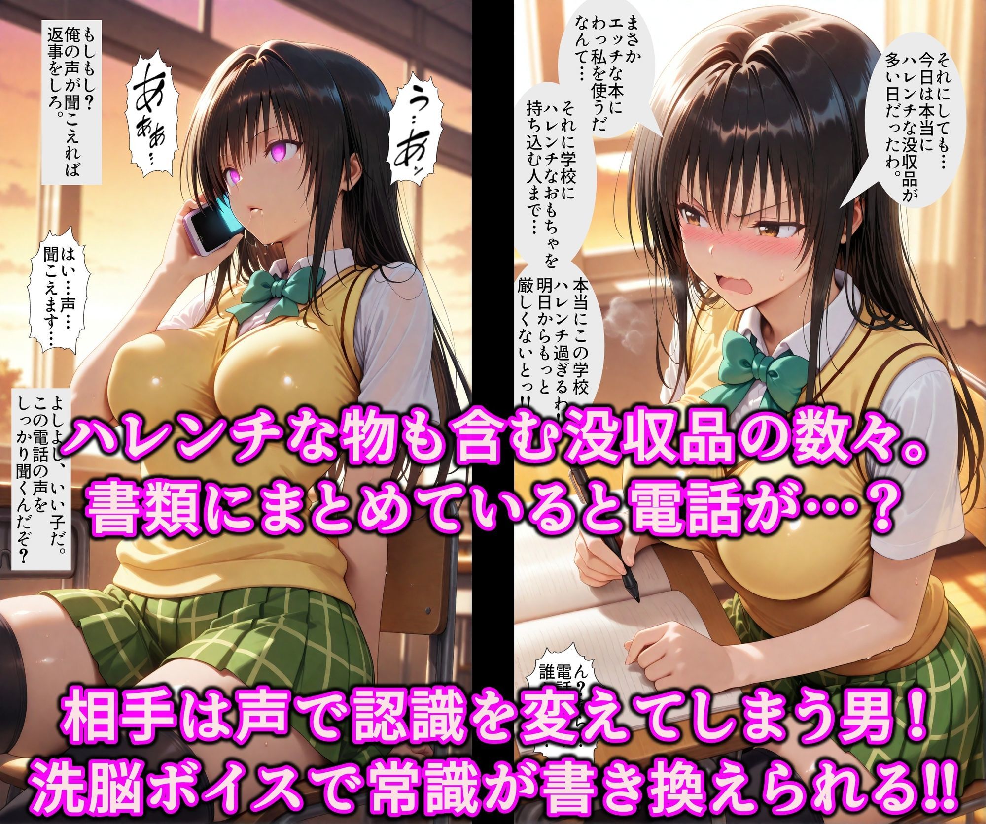 ポリスとエロギャルどっちがお好き？洗脳ボイスと催●アプリで徹底調教！！精子で即イキ超絶ハレンチ発情まんこ - サンプル画像 3