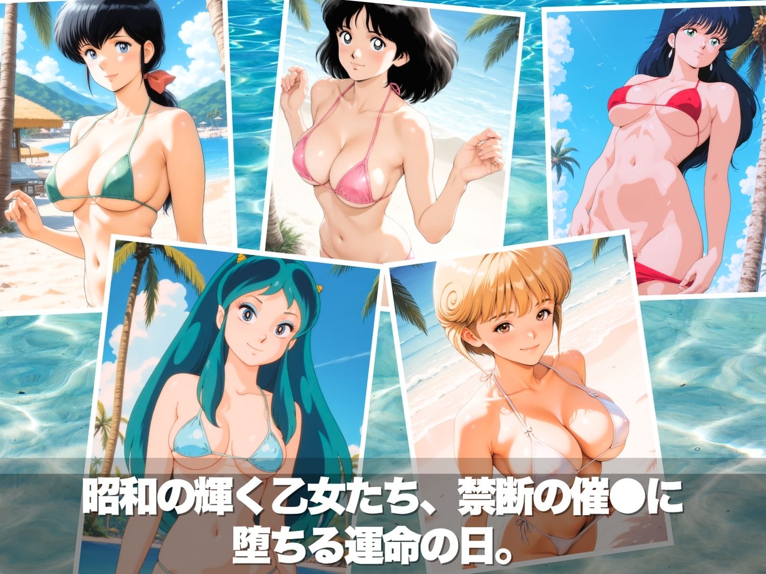 灼熱の砂浜で溶かされた青春 - サンプル画像 1