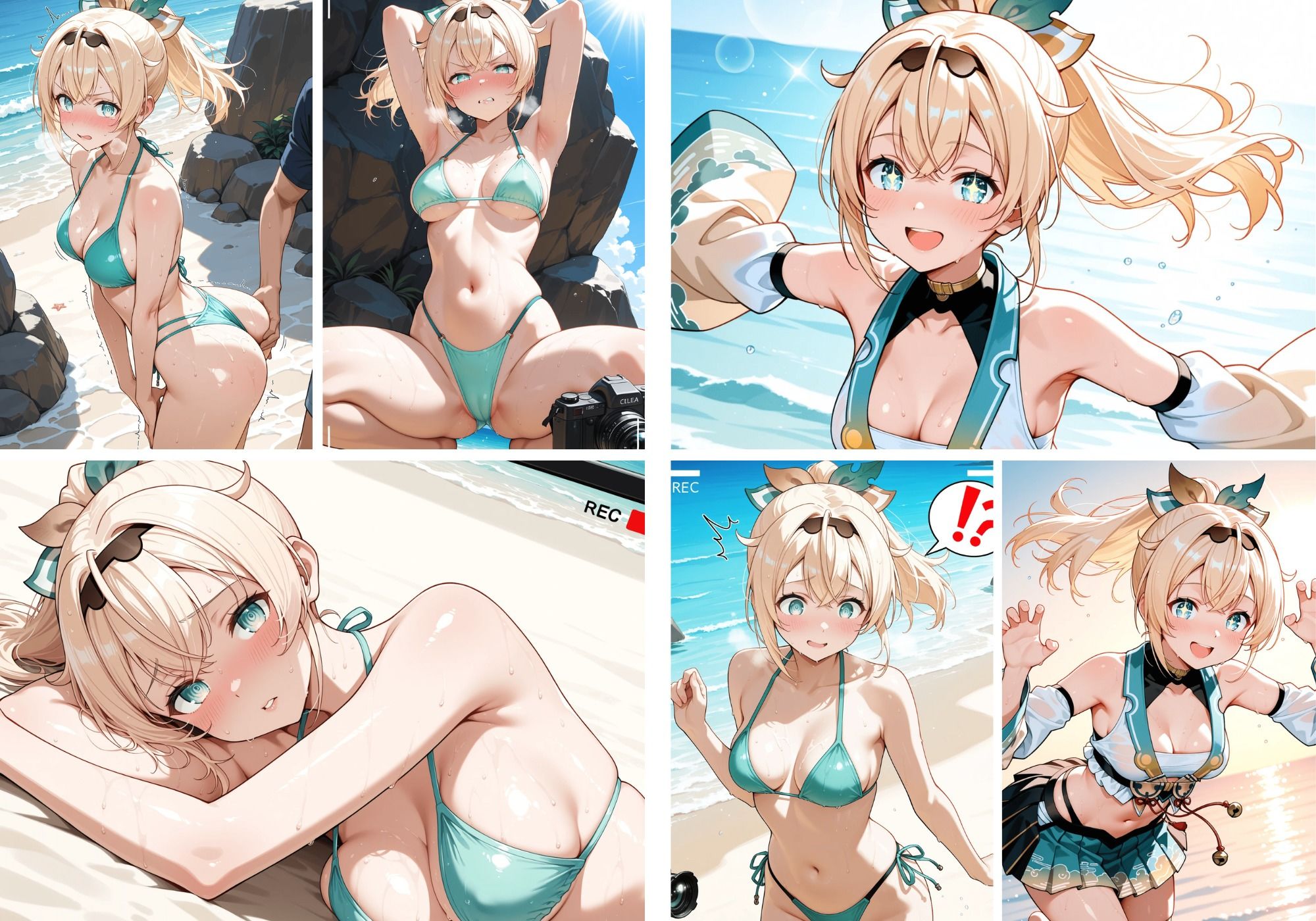 チャラ男グループに連れていかれた風真い〇は - サンプル画像 1