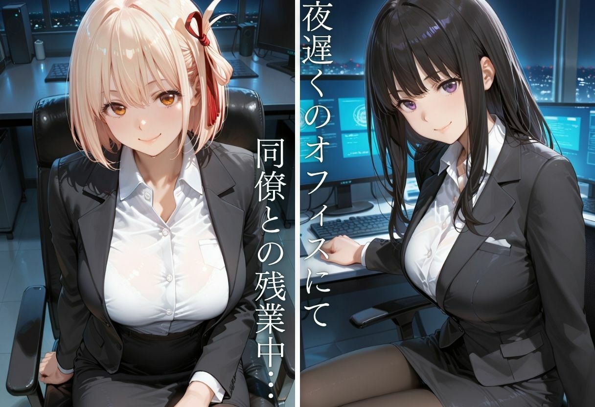 OL残業オフィス 〜我慢の限界を迎えた同僚に、静まり返ったオフィスで崩され続けた夜Vol.3 - サンプル画像 4