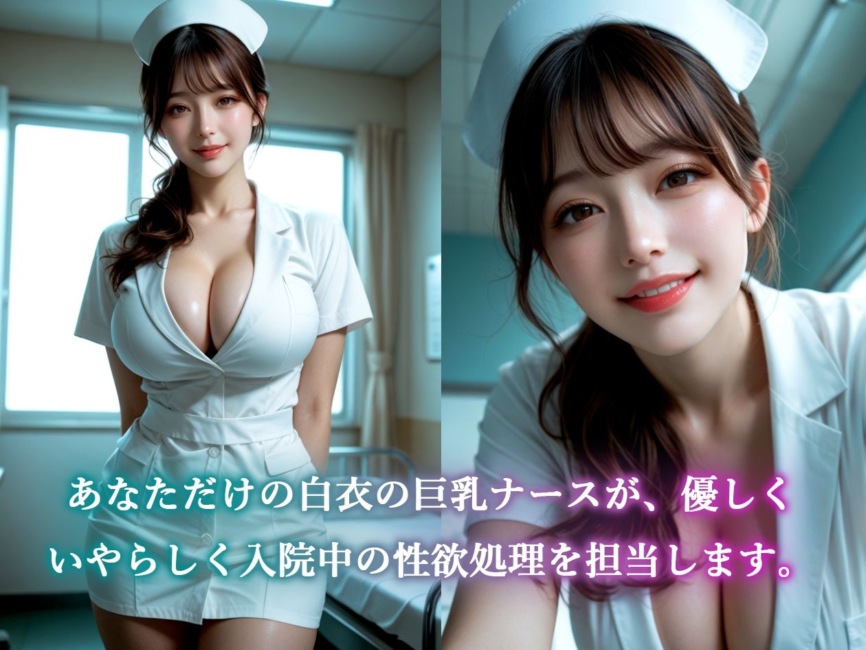 【AIのAV動画】性処理ナース  入院中の性欲看護は巨乳ナースにおまかせ！ - サンプル画像 2