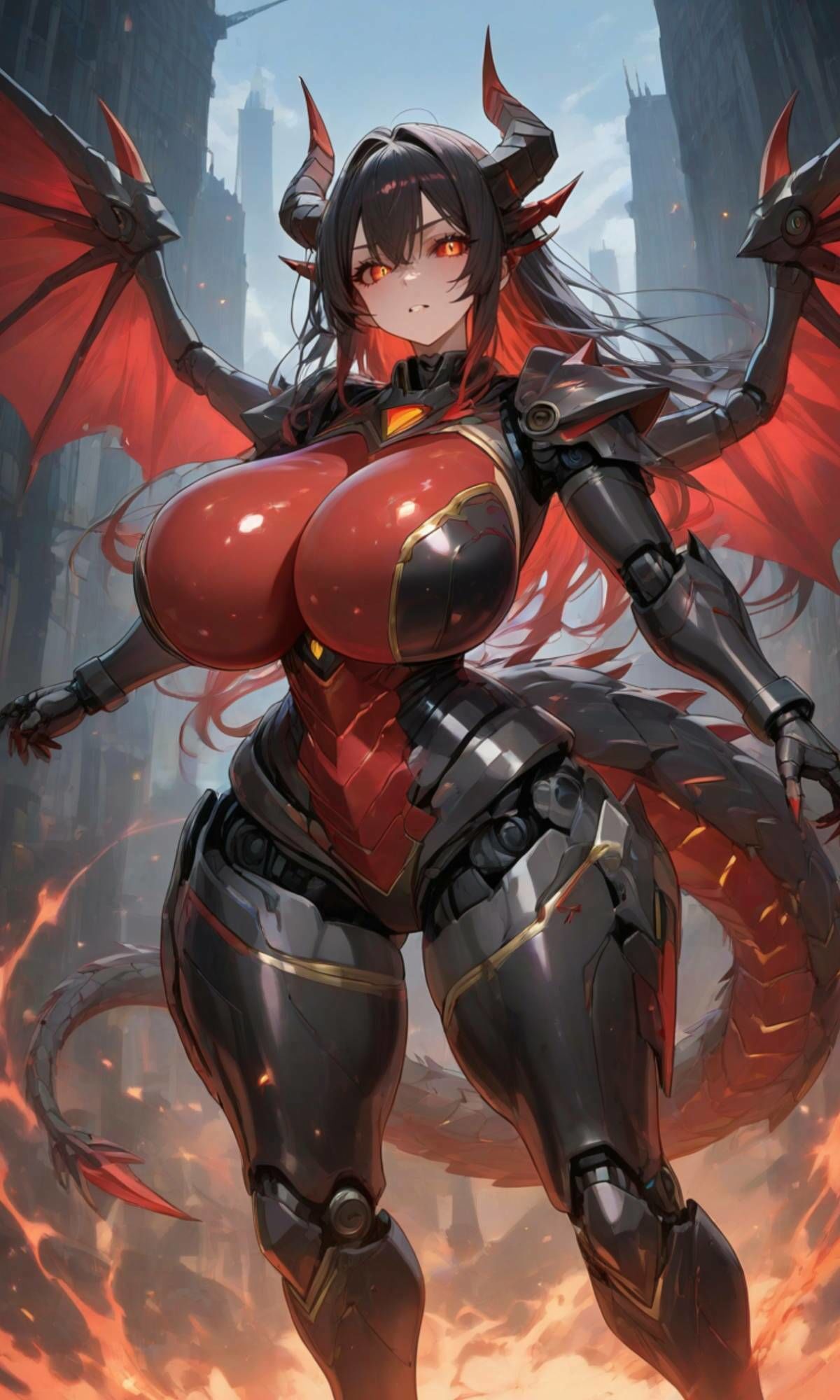 悪の人外爆乳女幹部 輪〇 FEMALE CYBORG MAGAZINE Vol.6 - サンプル画像 1