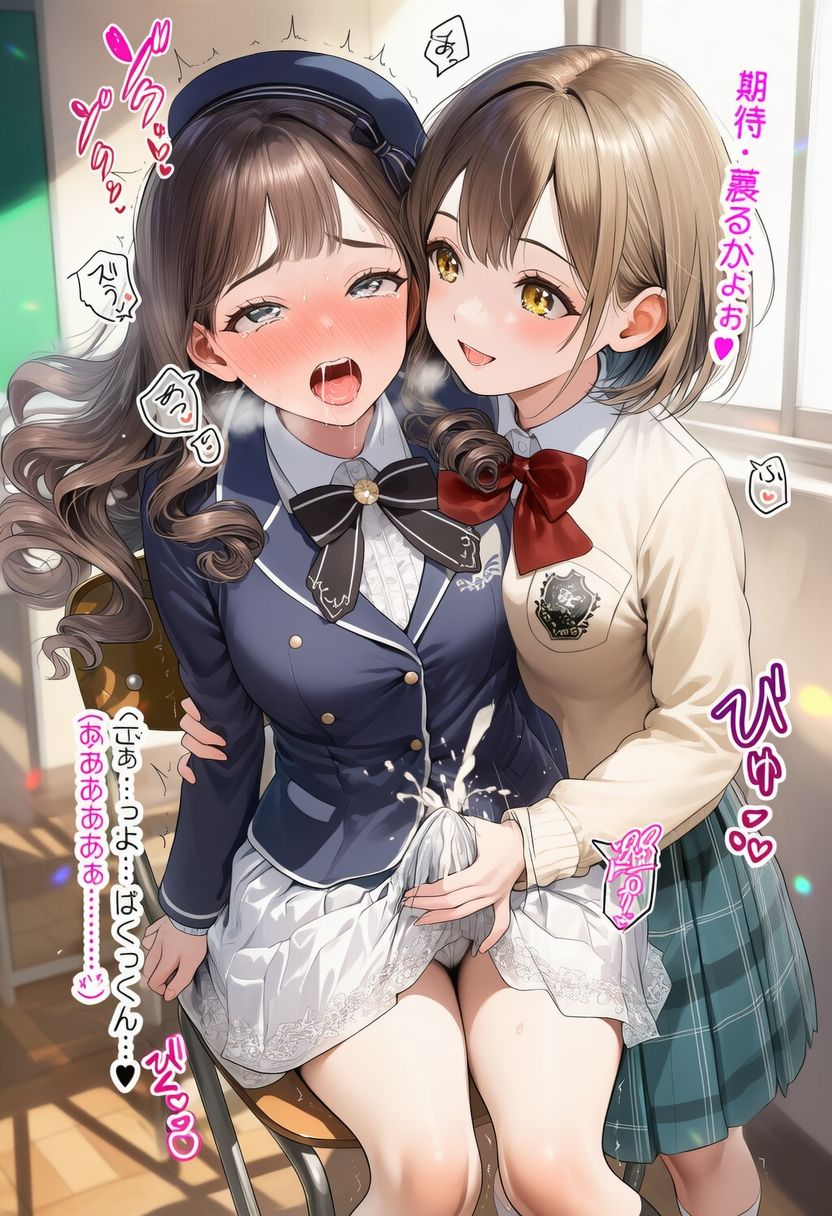 ふたなりお嬢様スカート射精 ver.トロ顔 - サンプル画像 5