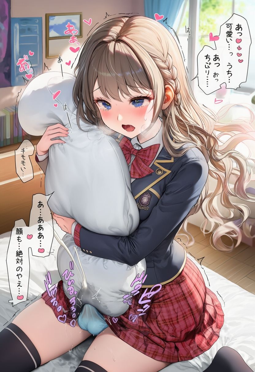 ふたなりお嬢様スカート射精 ver.トロ顔 - サンプル画像 6