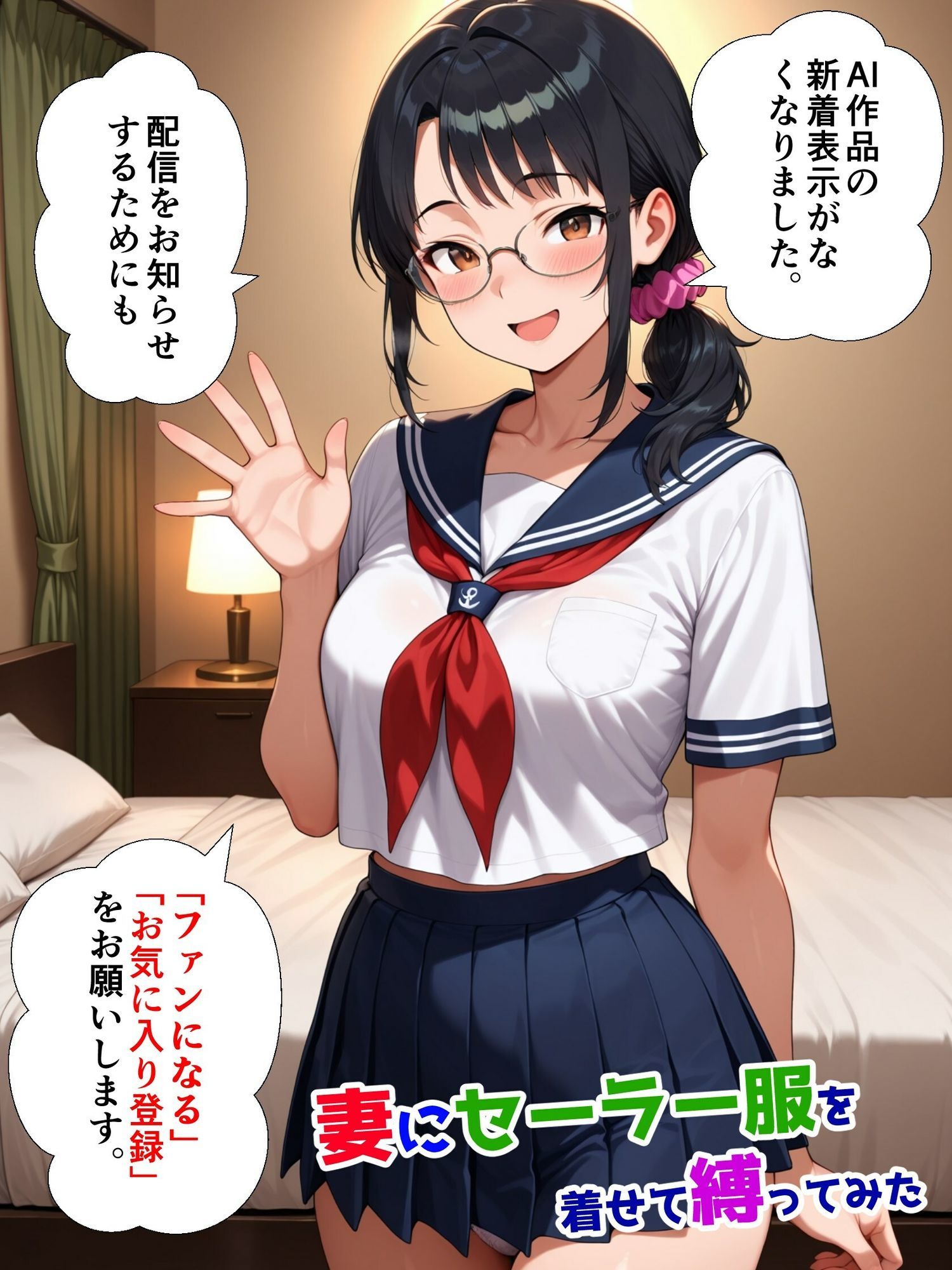 妻にセーラー服を着せて縛ってみた - サンプル画像 10