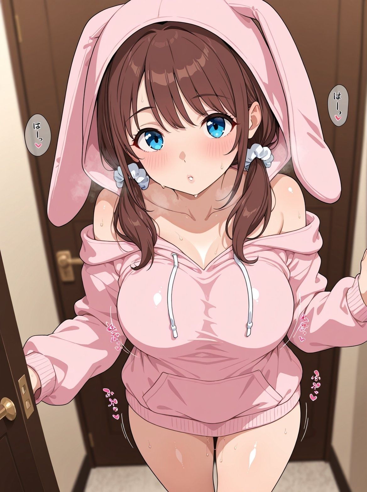 えっちな妹とうさ耳パーカー - サンプル画像 1