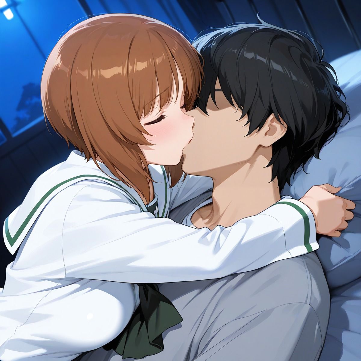 【ガールズ＆パンツァー】西住みほ・ダージリン・ミカとイチャラブSEX 短編トリロジー（三部作） - サンプル画像 1