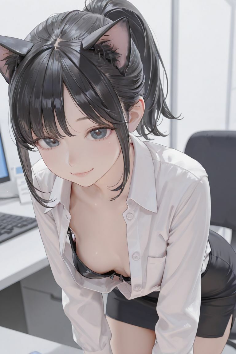 猫耳女子社員 - サンプル画像 4