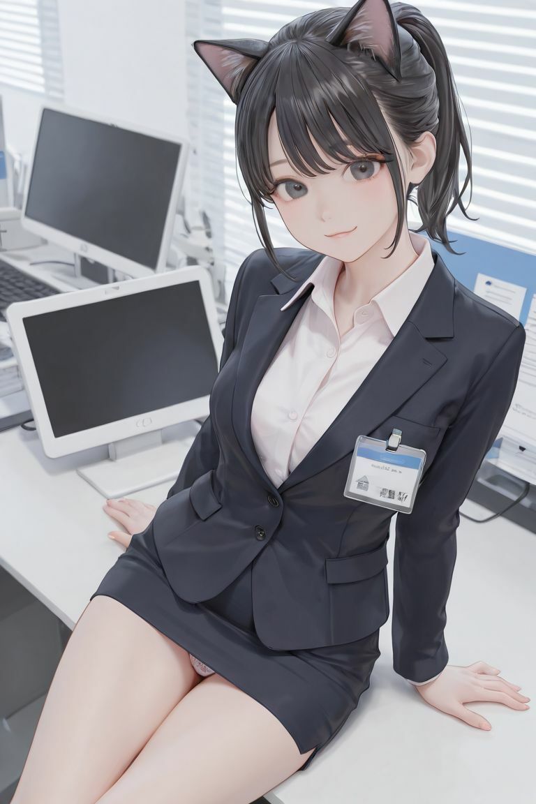 猫耳女子社員 - サンプル画像 5