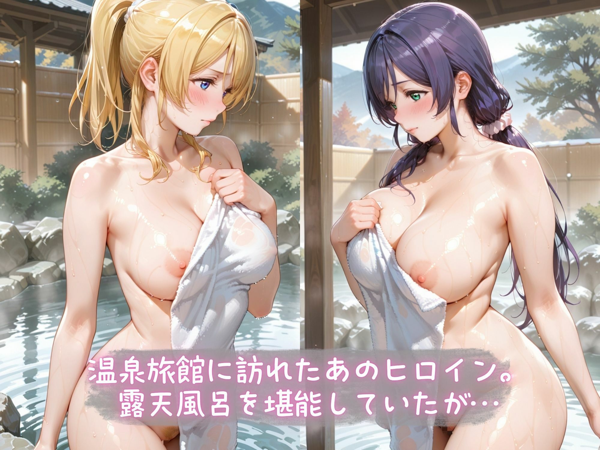 メス堕ちヒロイン  〜 え●＆の●み 旅館編 〜 - サンプル画像 1