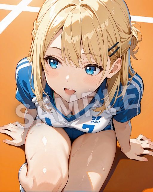 汗だくバレーボールユニフォーム 〜着替え・練習・誘惑・絶頂まで〜 - サンプル画像 4