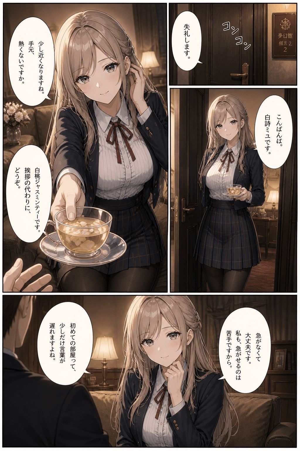 夢幻館AI恋愛漫画コレクション＊ChatGPTの漫画制作ノウハウ付き - サンプル画像 2