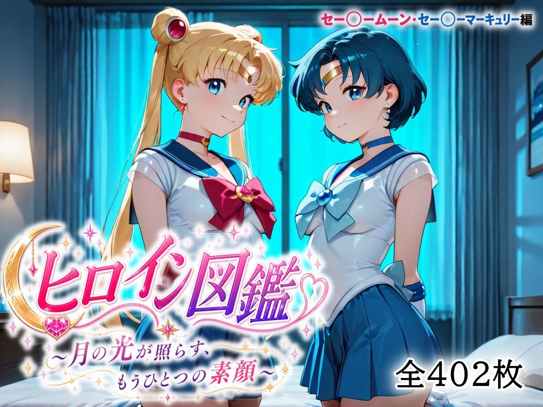ヒロイン図鑑  セー〇ームーン・セー〇ーマーキュリー - サンプル画像 1