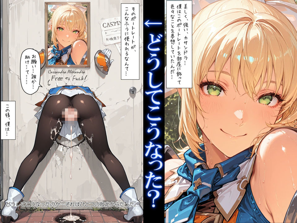 【ご報告】僕の憧れの女戦士カサンドラがおじさんの肉便器に堕ちるまで【抜いたら負け】 - サンプル画像 1
