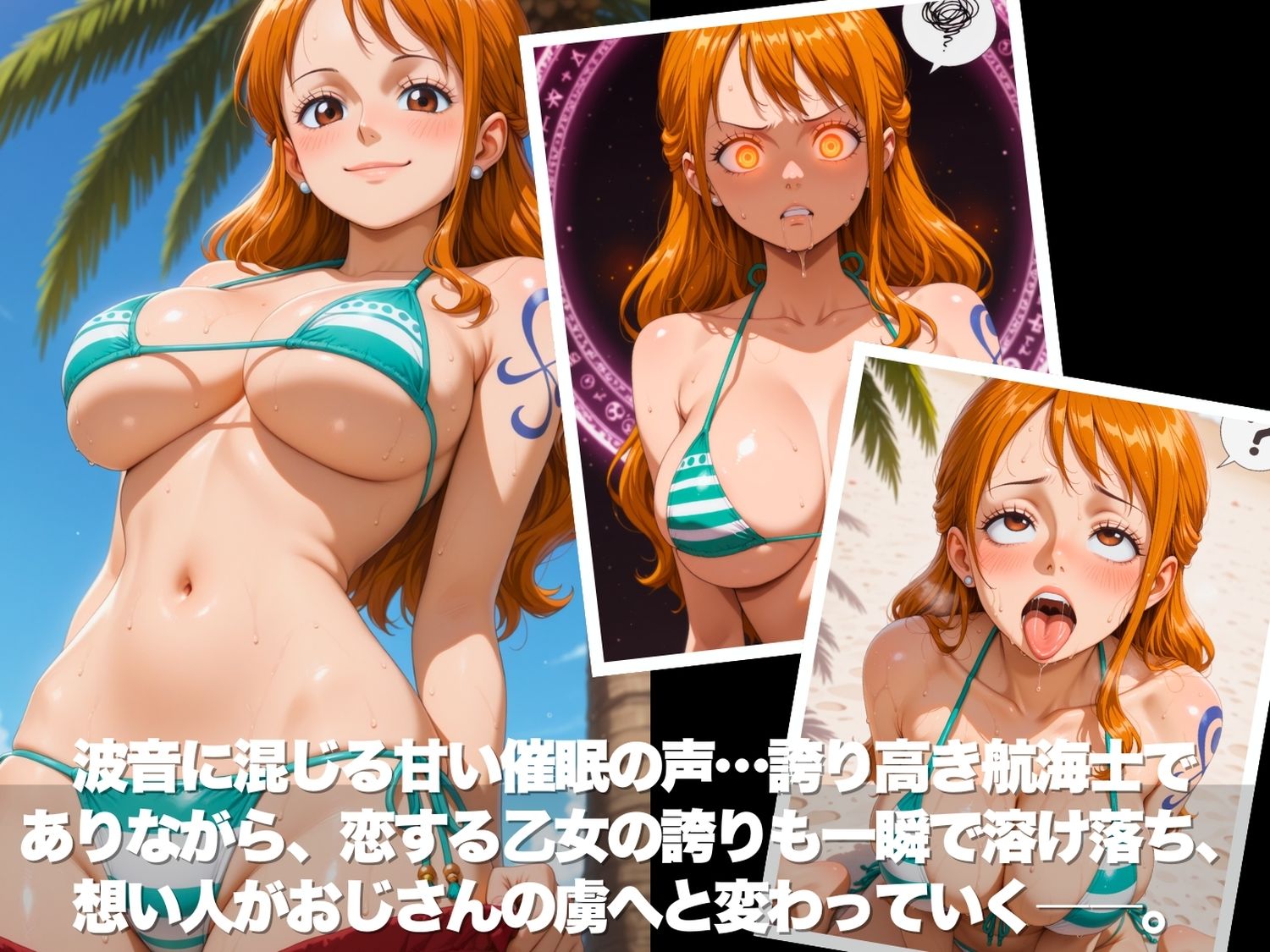 真夏の海辺で堕ちて 〜おじさんの虜になって妊娠するまで〜 ●NEPIECE編 - サンプル画像 2