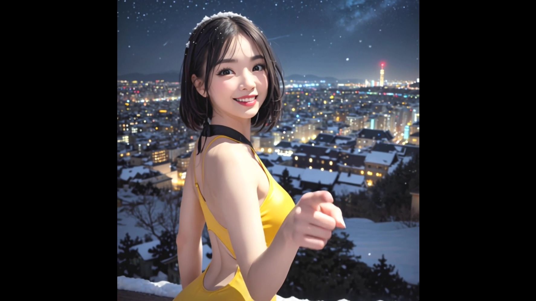 【動画版】競泳水着の彼女【2月】【AIグラビア】 - サンプル画像 1