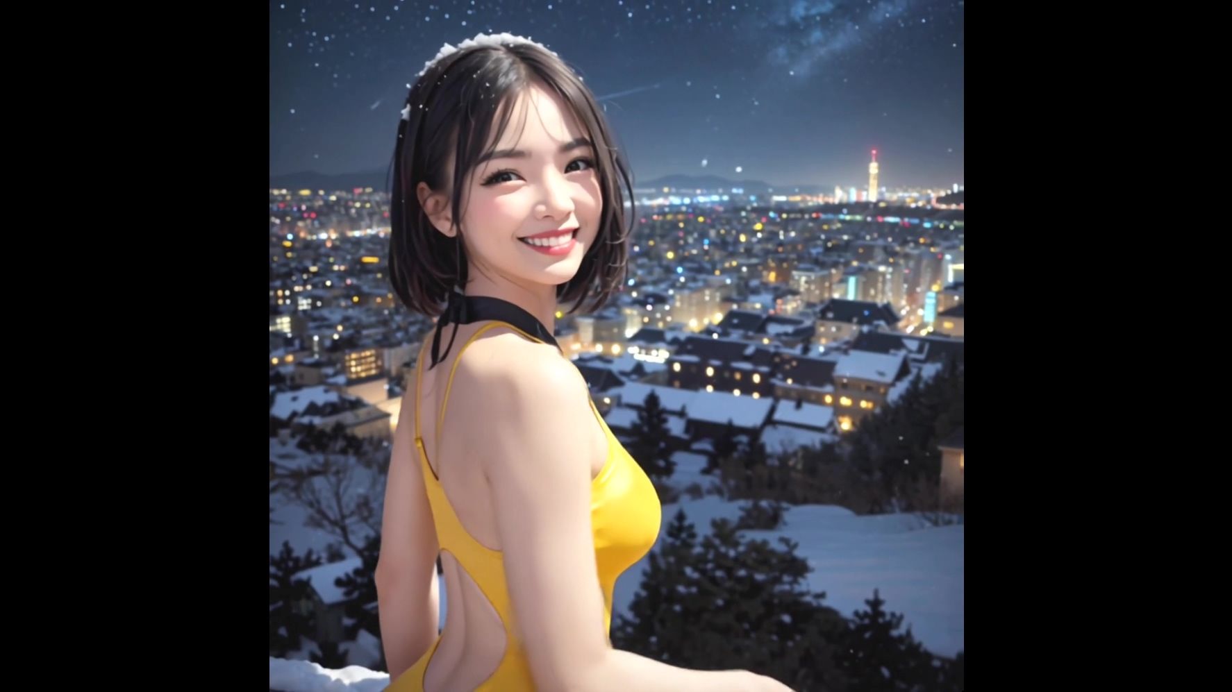 【動画版】競泳水着の彼女【2月】【AIグラビア】 - サンプル画像 2