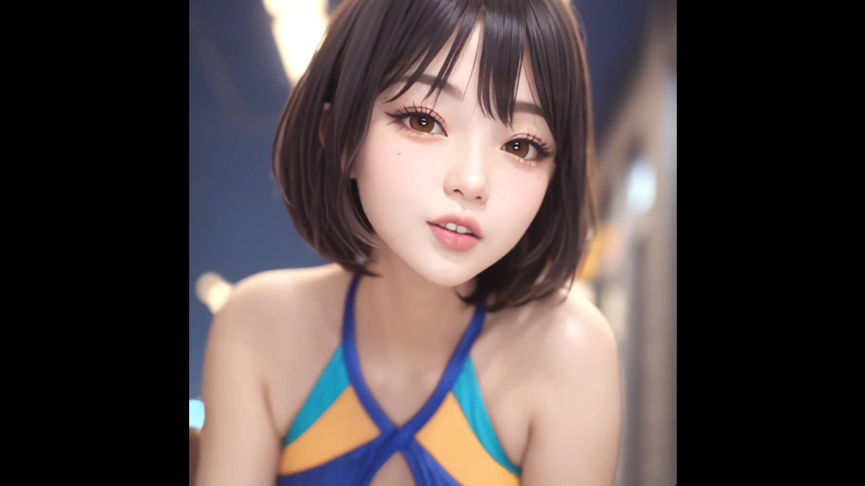 【動画版】競泳水着の彼女【2月】【AIグラビア】 - サンプル画像 8