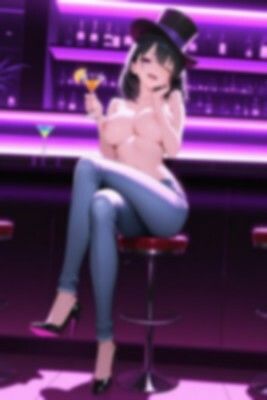 【裸ジーンズ女子5】裸ジーンズ女子とバーでサシ飲み - サンプル画像 8