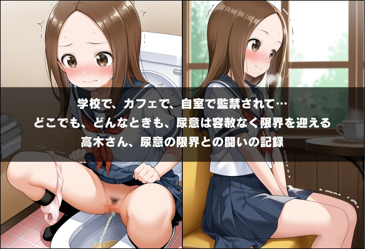 尿意の限界 おもらし上手の高木さん - サンプル画像 1