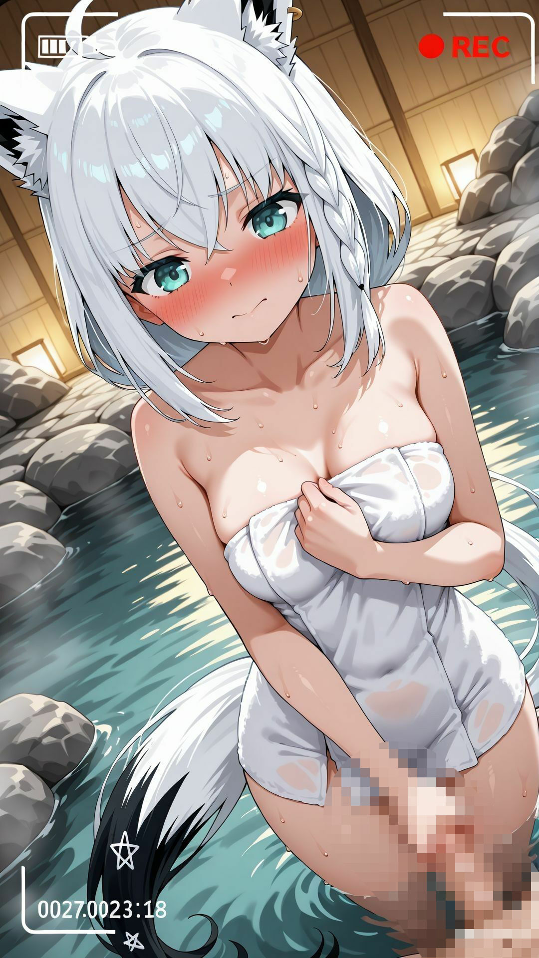 【差分115枚】撮影CG集   温泉編  白上〇ブキ - サンプル画像 7