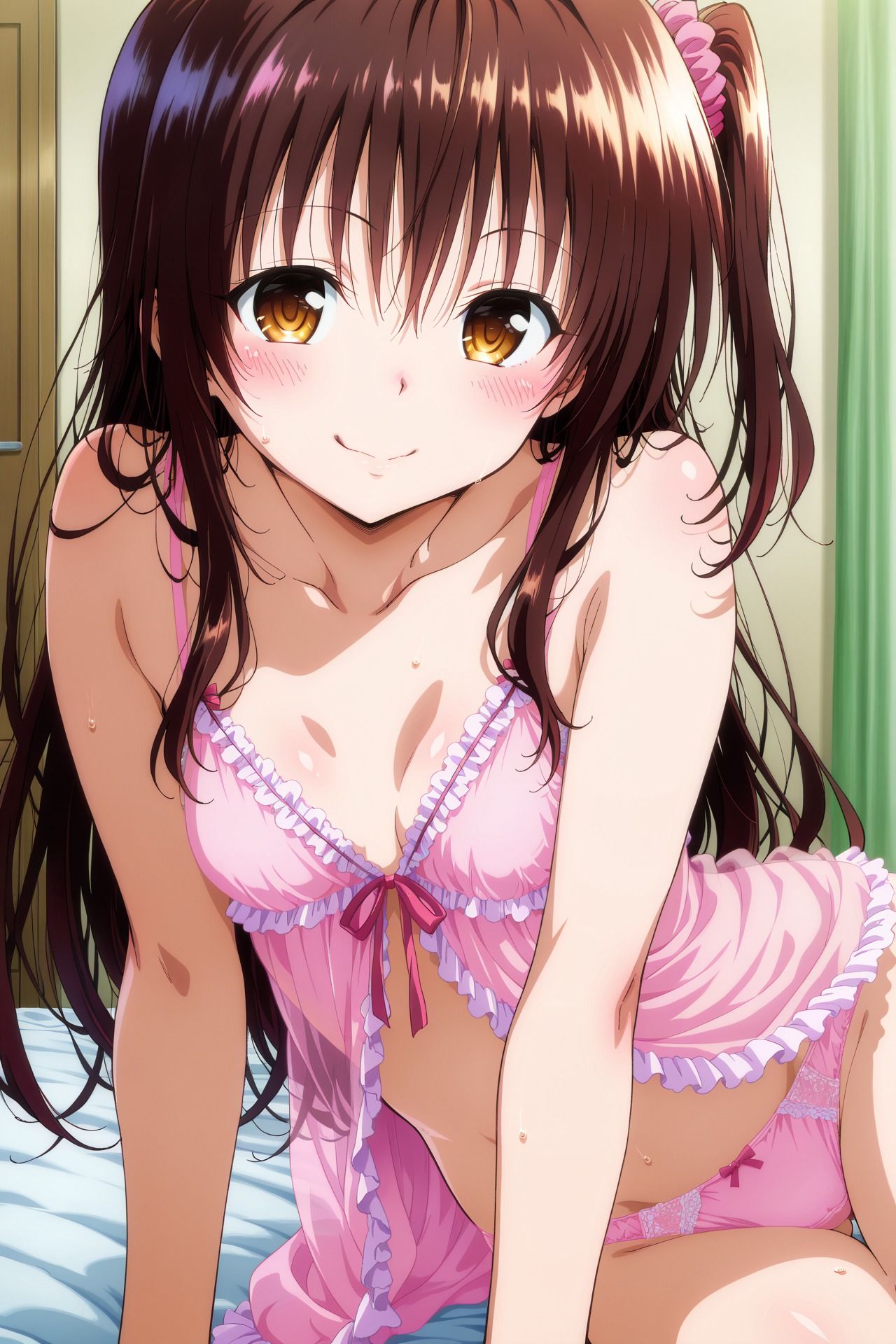 美柑、ヤミ、モモ＆ナナとえっち。 - サンプル画像 1