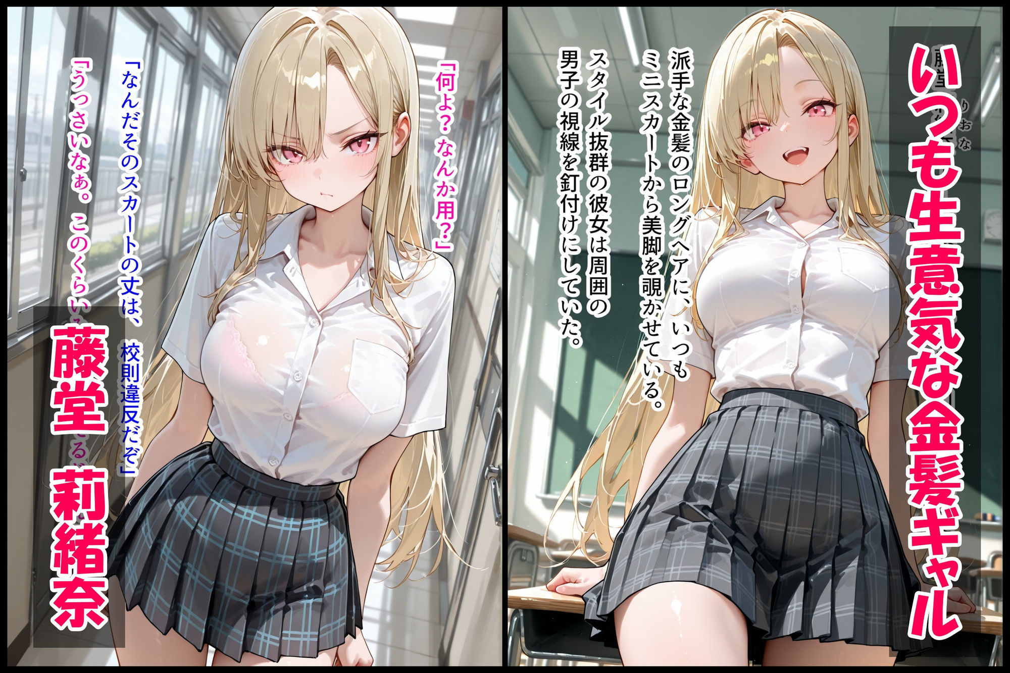 ナマイキ女子調教記録 〜裏垢バレ金髪ギャルをドMメス豚に仕立て上げた話〜 - サンプル画像 1