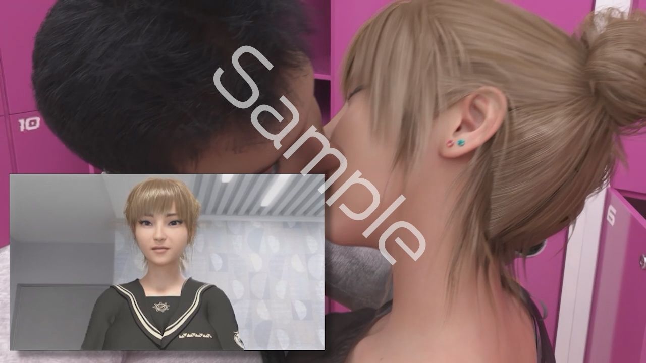 【▲100】一ノ瀬廻里・私服登校日にロッカールームで彼氏とキスしていた所の盗撮被害動画の確認を強いられる（サテン地ピンク水玉柄パンティ） - サンプル画像 4