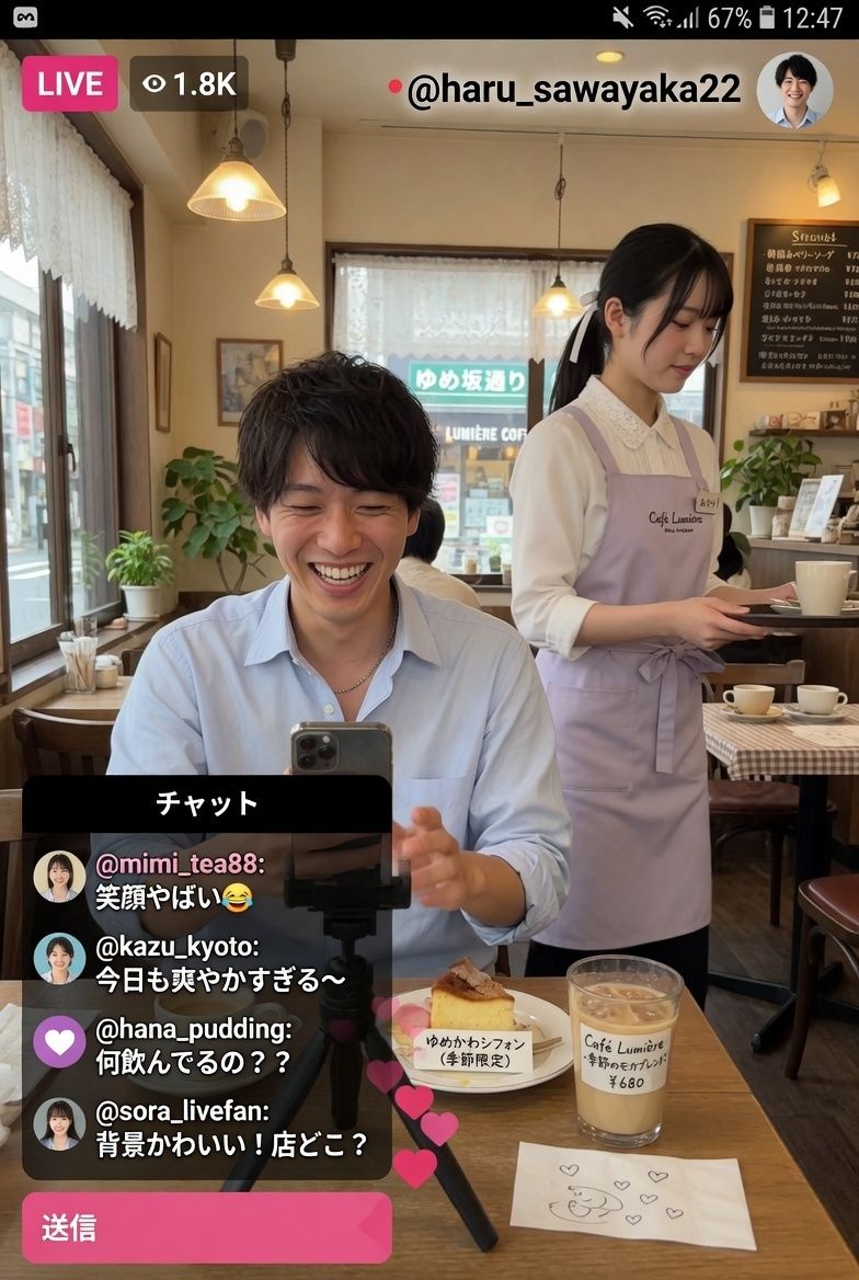 ライブ配信の女神たち - サンプル画像 2